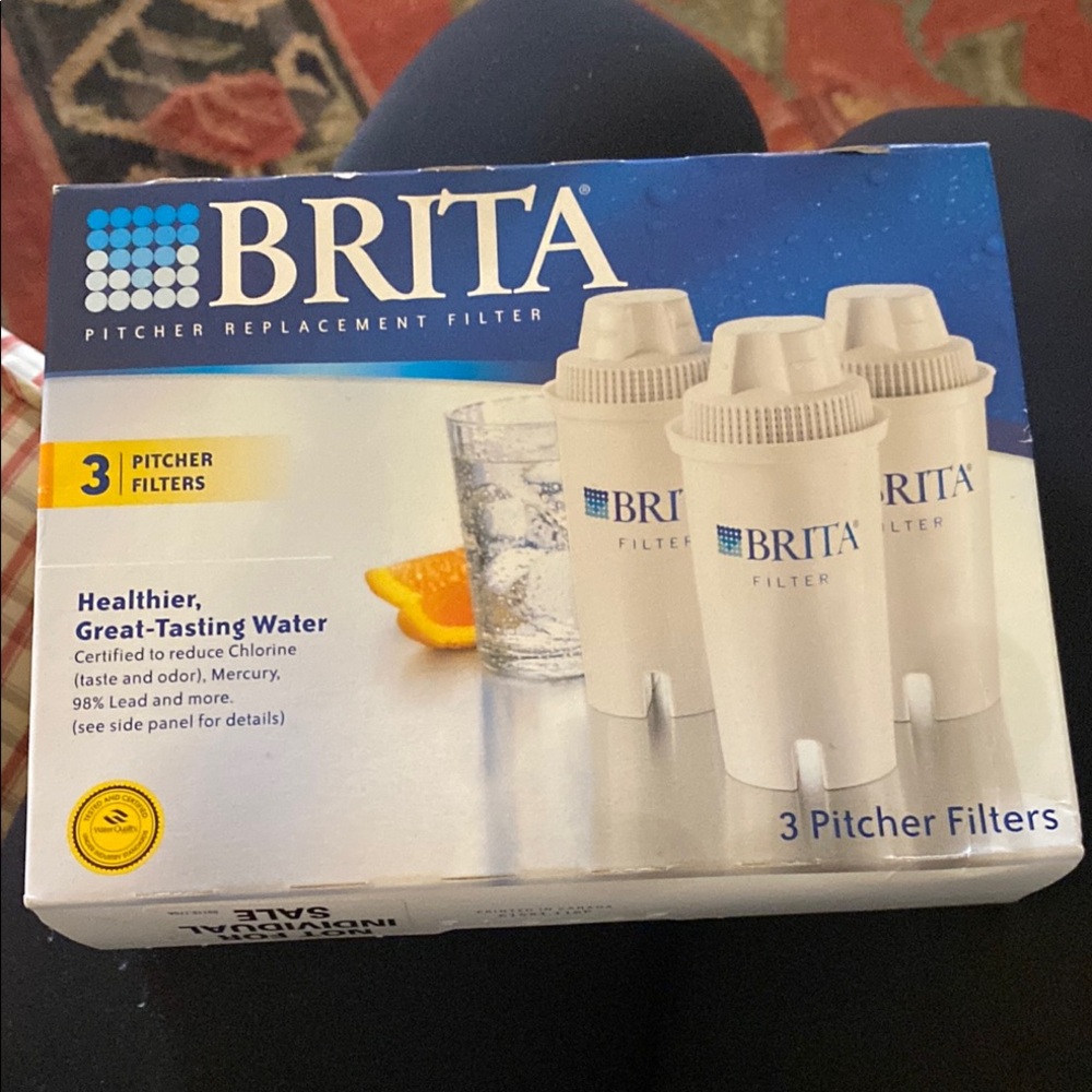 Brita White Pitcher Filters - Pack of 3 - unopened